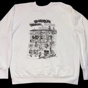 Vintage Berklee School Of Music Sweatshirt White Graphic Crewneck Raglan 1980s